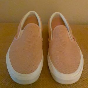 Van’s Slip-On Sneakers Light Pink with White Sole